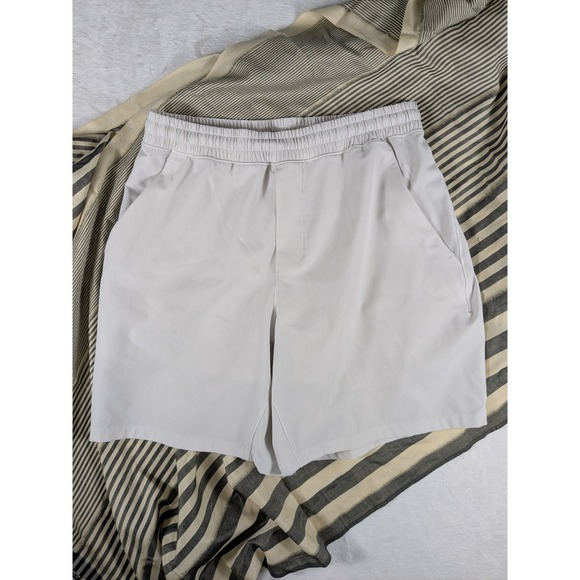 Lululemon Mens Shorts M Bone Pace Breaker Training Running Gym Elastic Waist - Picture 1 of 9